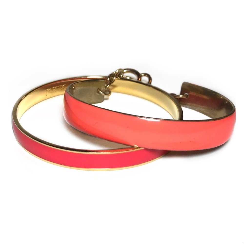 Pink Coral Bangle Bundle J Crew Watermelon Neon